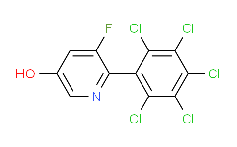 3-Fluoro-5-hydroxy-2-(perchlorophenyl)pyridine