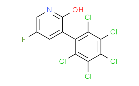 5-Fluoro-2-hydroxy-3-(perchlorophenyl)pyridine