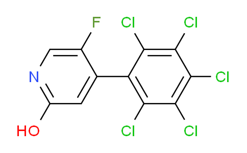 5-Fluoro-2-hydroxy-4-(perchlorophenyl)pyridine