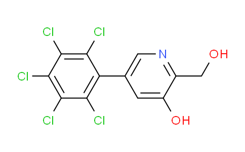 3-Hydroxy-5-(perchlorophenyl)pyridine-2-methanol