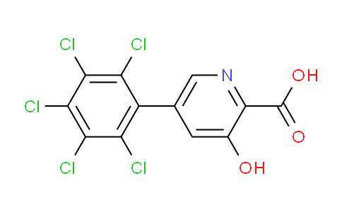 3-Hydroxy-5-(perchlorophenyl)picolinic acid