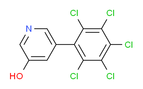 3-Hydroxy-5-(perchlorophenyl)pyridine