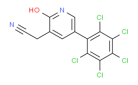 2-Hydroxy-5-(perchlorophenyl)pyridine-3-acetonitrile