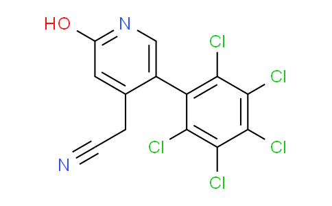 2-Hydroxy-5-(perchlorophenyl)pyridine-4-acetonitrile
