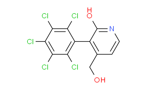 2-Hydroxy-3-(perchlorophenyl)pyridine-4-methanol