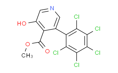 AM85441 | 1361484-07-2 | Methyl 3-hydroxy-5-(perchlorophenyl)isonicotinate