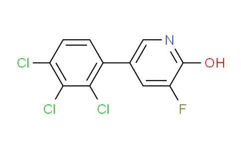 3-Fluoro-2-hydroxy-5-(2,3,4-trichlorophenyl)pyridine