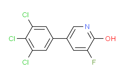 3-Fluoro-2-hydroxy-5-(3,4,5-trichlorophenyl)pyridine