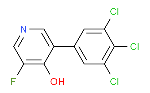 3-Fluoro-4-hydroxy-5-(3,4,5-trichlorophenyl)pyridine