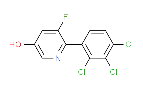 3-Fluoro-5-hydroxy-2-(2,3,4-trichlorophenyl)pyridine