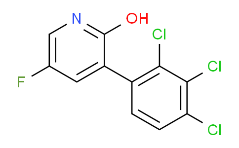 5-Fluoro-2-hydroxy-3-(2,3,4-trichlorophenyl)pyridine