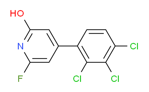 6-Fluoro-2-hydroxy-4-(2,3,4-trichlorophenyl)pyridine