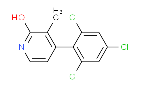 2-Hydroxy-3-methyl-4-(2,4,6-trichlorophenyl)pyridine