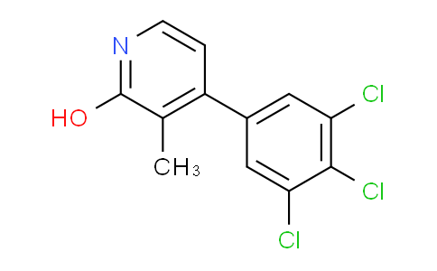 2-Hydroxy-3-methyl-4-(3,4,5-trichlorophenyl)pyridine