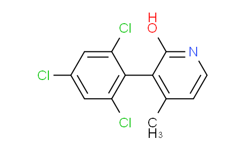 2-Hydroxy-4-methyl-3-(2,4,6-trichlorophenyl)pyridine