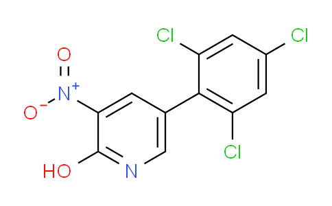 2-Hydroxy-3-nitro-5-(2,4,6-trichlorophenyl)pyridine