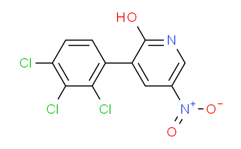 2-Hydroxy-5-nitro-3-(2,3,4-trichlorophenyl)pyridine