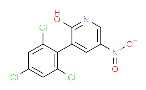 2-Hydroxy-5-nitro-3-(2,4,6-trichlorophenyl)pyridine