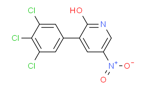 2-Hydroxy-5-nitro-3-(3,4,5-trichlorophenyl)pyridine