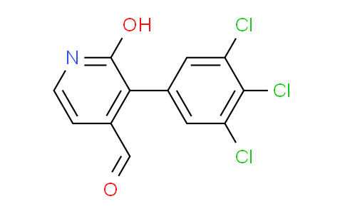 2-Hydroxy-3-(3,4,5-trichlorophenyl)isonicotinaldehyde
