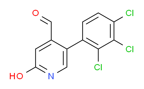 2-Hydroxy-5-(2,3,4-trichlorophenyl)isonicotinaldehyde