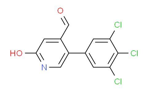 2-Hydroxy-5-(3,4,5-trichlorophenyl)isonicotinaldehyde