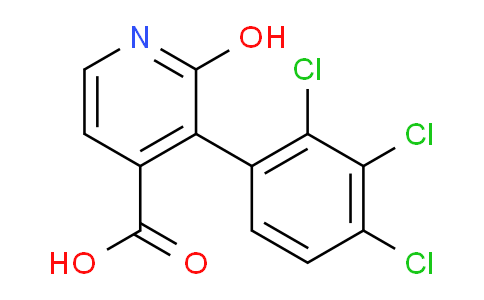 2-Hydroxy-3-(2,3,4-trichlorophenyl)isonicotinic acid