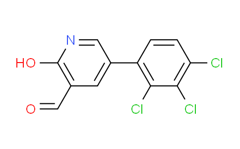 2-Hydroxy-5-(2,3,4-trichlorophenyl)nicotinaldehyde