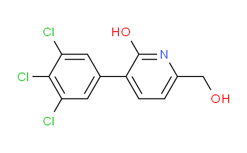 2-Hydroxy-3-(3,4,5-trichlorophenyl)pyridine-6-methanol