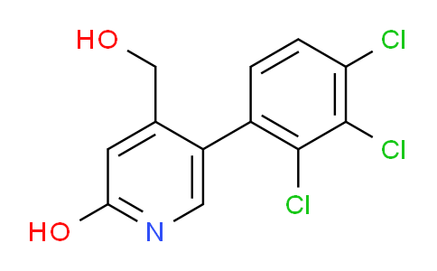 2-Hydroxy-5-(2,3,4-trichlorophenyl)pyridine-4-methanol