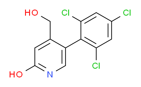 2-Hydroxy-5-(2,4,6-trichlorophenyl)pyridine-4-methanol