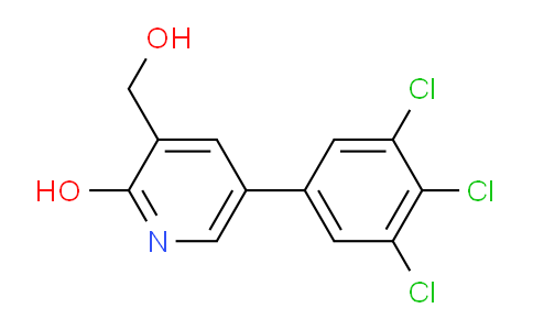 2-Hydroxy-5-(3,4,5-trichlorophenyl)pyridine-3-methanol