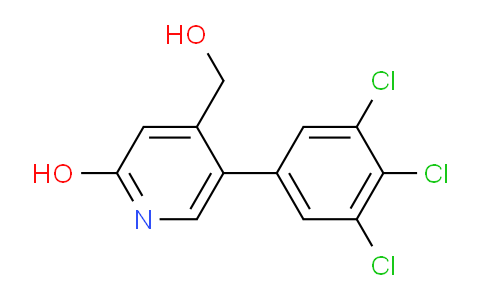 2-Hydroxy-5-(3,4,5-trichlorophenyl)pyridine-4-methanol