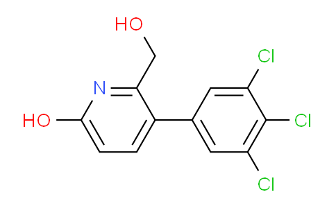 6-Hydroxy-3-(3,4,5-trichlorophenyl)pyridine-2-methanol
