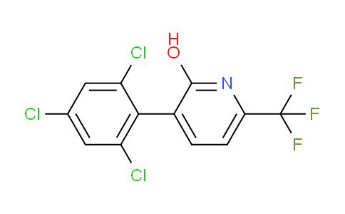 2-Hydroxy-3-(2,4,6-trichlorophenyl)-6-(trifluoromethyl)pyridine