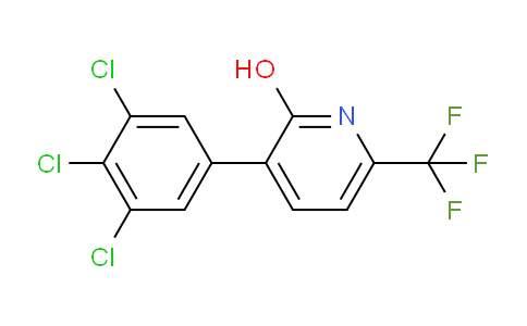 2-Hydroxy-3-(3,4,5-trichlorophenyl)-6-(trifluoromethyl)pyridine
