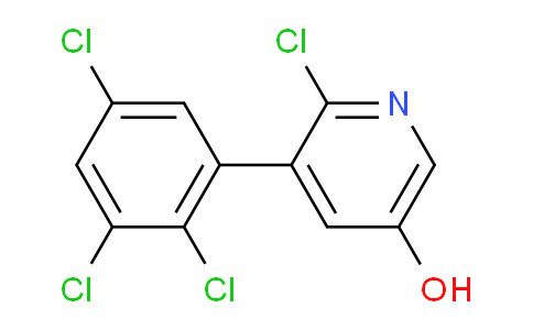 2-Chloro-5-hydroxy-3-(2,3,5-trichlorophenyl)pyridine