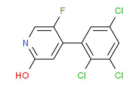 5-Fluoro-2-hydroxy-4-(2,3,5-trichlorophenyl)pyridine
