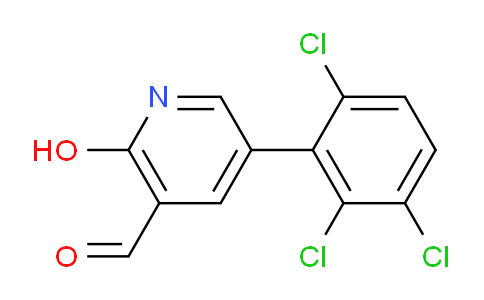 2-Hydroxy-5-(2,3,6-trichlorophenyl)nicotinaldehyde
