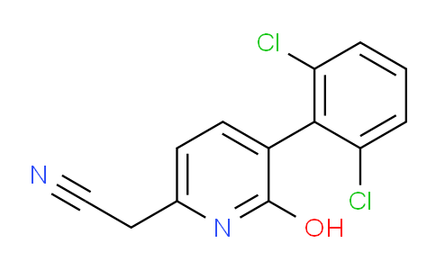 3-(2,6-Dichlorophenyl)-2-hydroxypyridine-6-acetonitrile