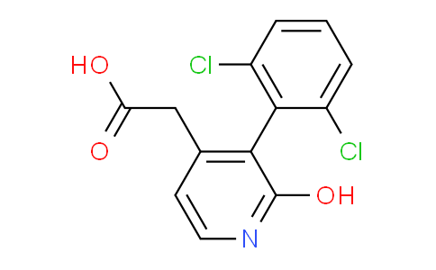 3-(2,6-Dichlorophenyl)-2-hydroxypyridine-4-acetic acid