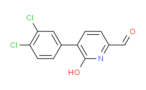 AM86247 | 1361750-12-0 | 5-(3,4-Dichlorophenyl)-6-hydroxypicolinaldehyde