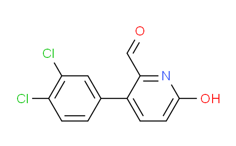 3-(3,4-Dichlorophenyl)-6-hydroxypicolinaldehyde