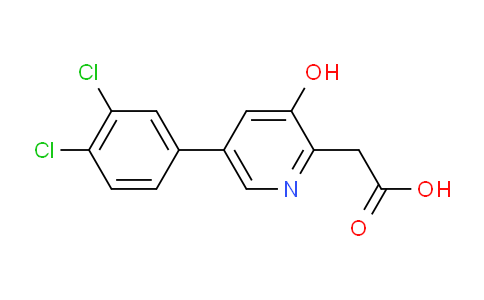 5-(3,4-Dichlorophenyl)-3-hydroxypyridine-2-acetic acid