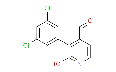 3-(3,5-Dichlorophenyl)-2-hydroxyisonicotinaldehyde