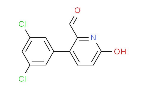 3-(3,5-Dichlorophenyl)-6-hydroxypicolinaldehyde