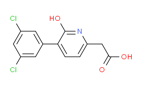 3-(3,5-Dichlorophenyl)-2-hydroxypyridine-6-acetic acid