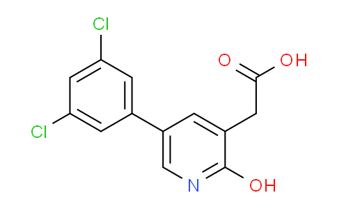 5-(3,5-Dichlorophenyl)-2-hydroxypyridine-3-acetic acid