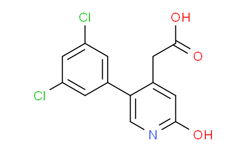 5-(3,5-Dichlorophenyl)-2-hydroxypyridine-4-acetic acid