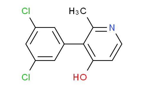 3-(3,5-Dichlorophenyl)-4-hydroxy-2-methylpyridine